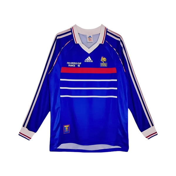 Frankreich Heimtrikot 98 - Lange Ärmel - Weltmeisterschaft 98