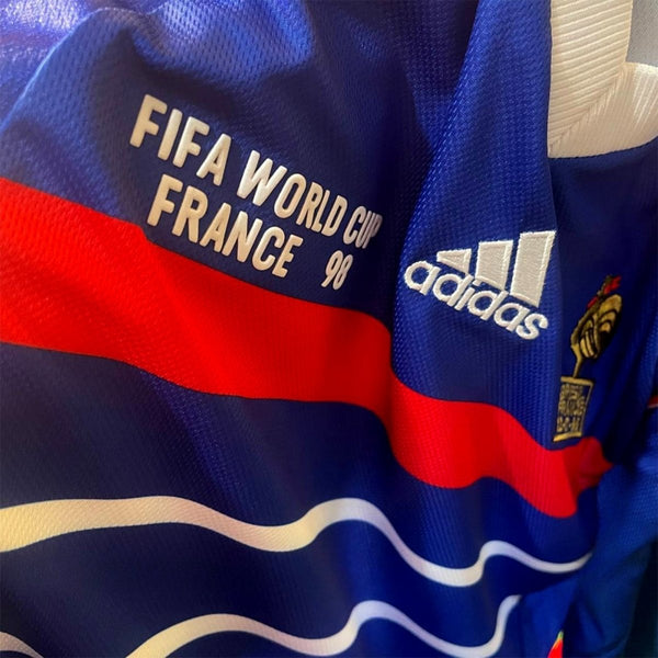 Frankreich Heimtrikot 98 - Lange Ärmel - Weltmeisterschaft 98