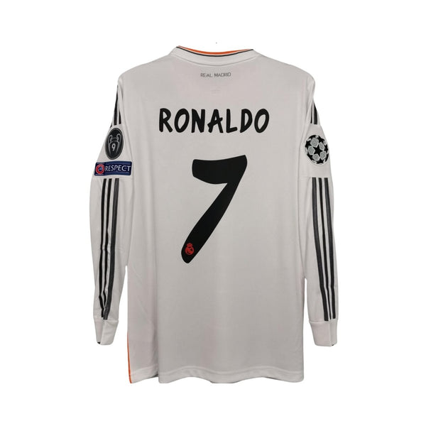 Real Madrid Heimtrikot 13/14 - Ronaldo 7 - Champions-League-Finale - Lange Ärmel