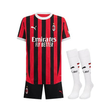 Kit für Kinder - AC Milan Heim 24/25 - Schwarze Shorts